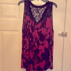 Torrid Super Soft Knit Lace Sleeveless top